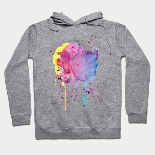 Purple blue pink and yellow hoodie discount